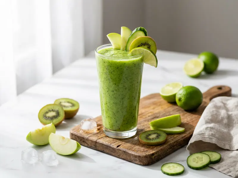 Kiwi Apple Green Smoothie