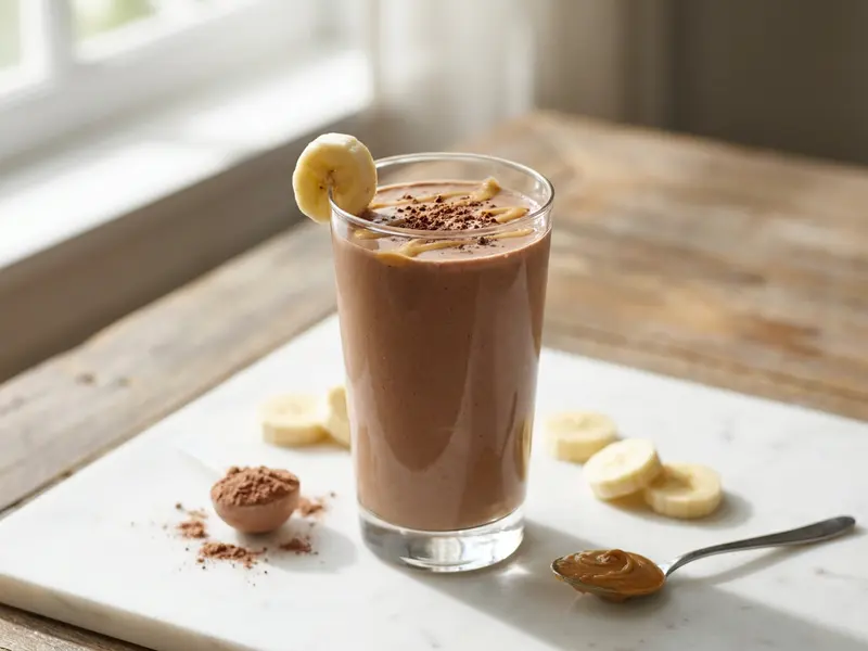 Chocolate Banana Protein Smoothie