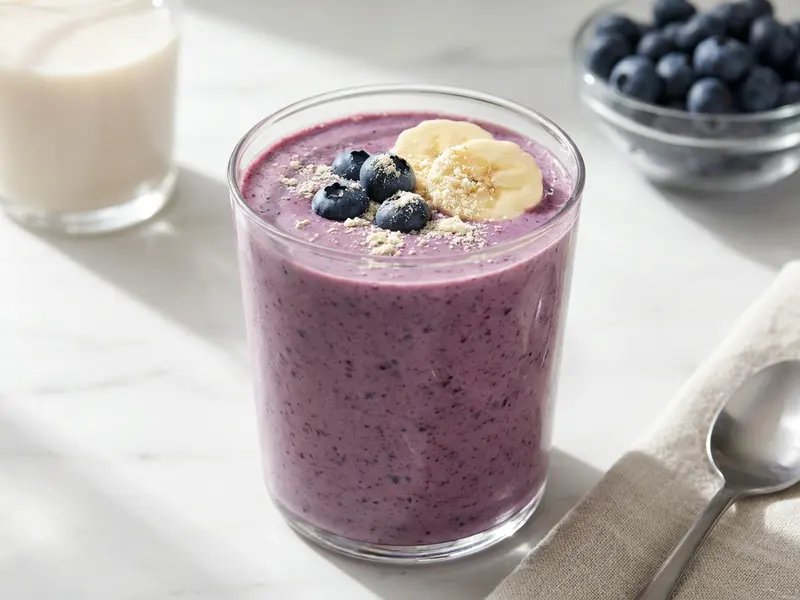 Blueberry Banana Protein Smoothie
