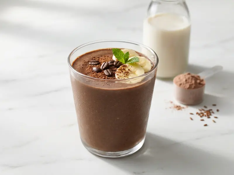 Banana Mocha Protein Smoothie