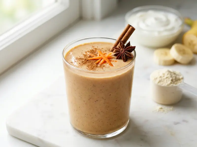 Carrot Cake Protein Smoothie