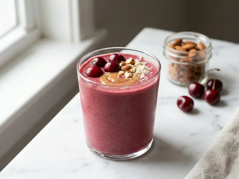 Cherry Almond Protein Smoothie