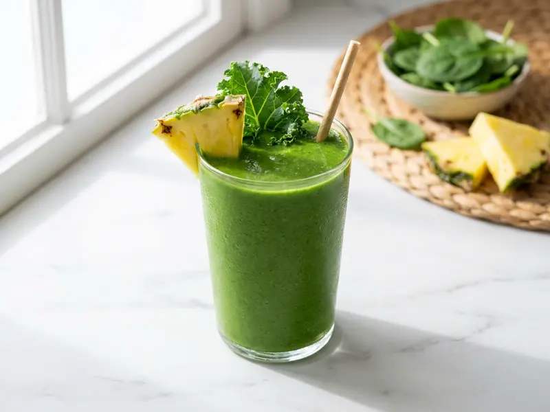 Kale Pineapple Green Smoothie