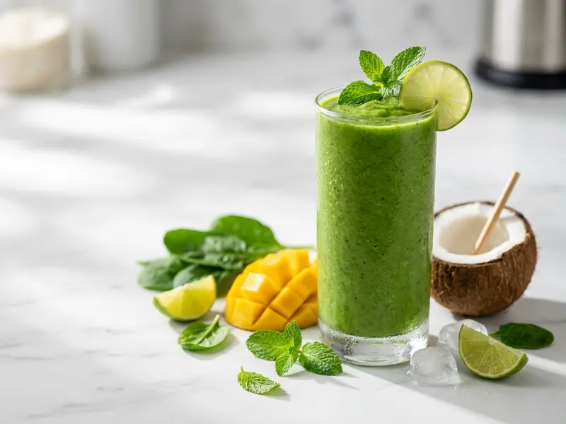 Mango Mint Green Smoothie