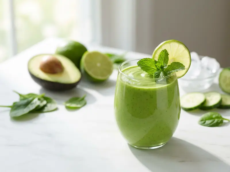 Avocado Lime Green Smoothie