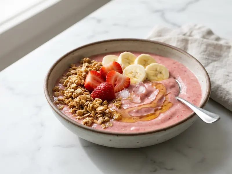 Strawberry Banana Smoothie Bowl