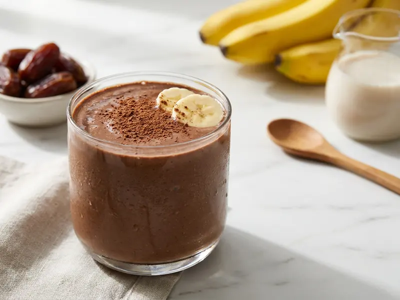 Vegan Chocolate Banana Smoothie