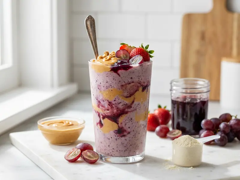 PB&J Protein Smoothie