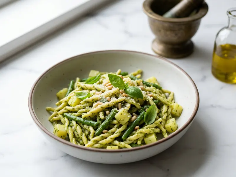 Trofie al pesto genovese