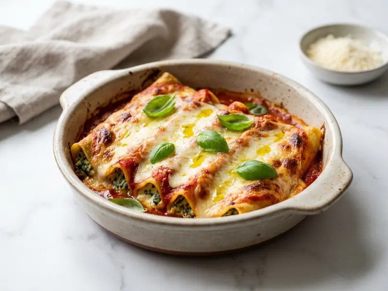 Cannelloni z ricottą i szpinakiem