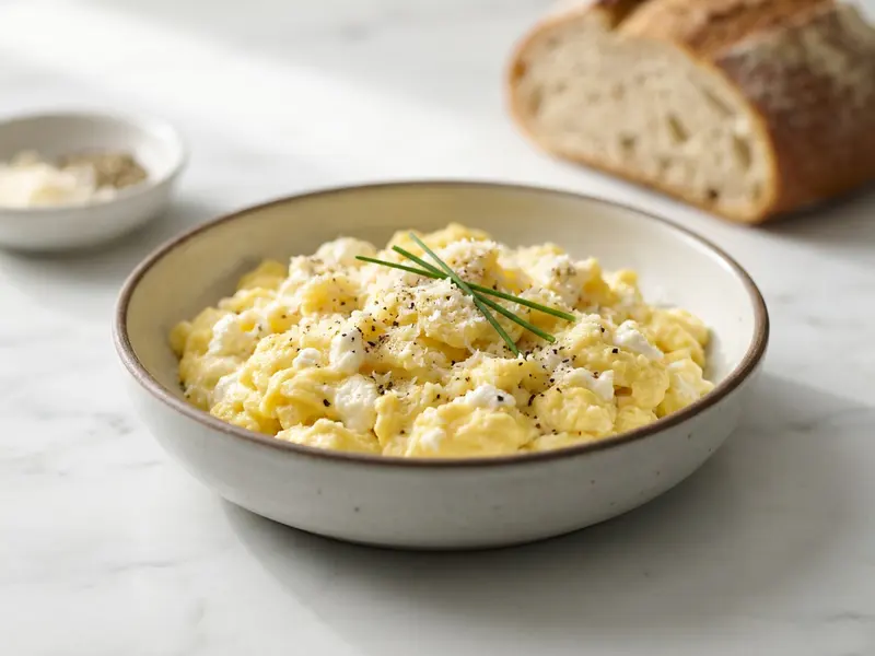 Ricotta & Parmesan Scramble
