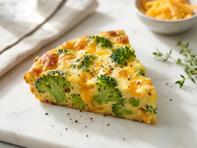 Broccoli and Cheddar Frittata