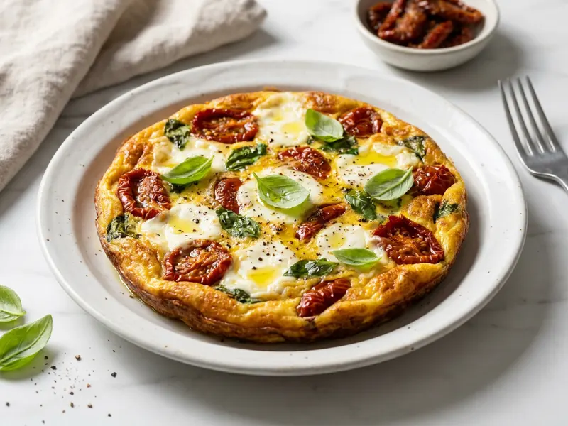 Sun Dried Tomato and Goat Cheese Frittata