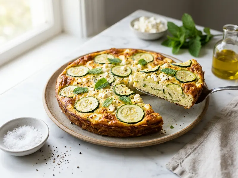 Zucchini and Feta Frittata