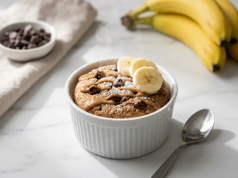 Chocolate Chip Blended Baked Oats