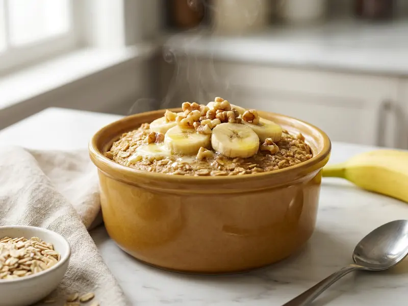 Banana Bread Baked Oats