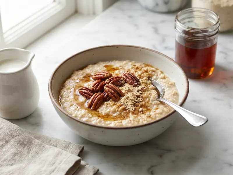 Maple Pecan Protein Oatmeal