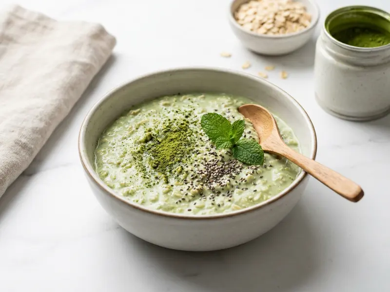 Matcha Protein Overnight Oats