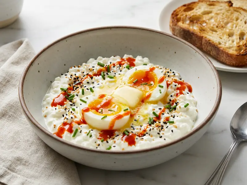 Viral Cottage Cheese & Eggs Bowl