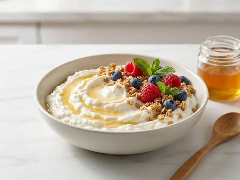 Whipped Cottage Cheese with Honey & Granola