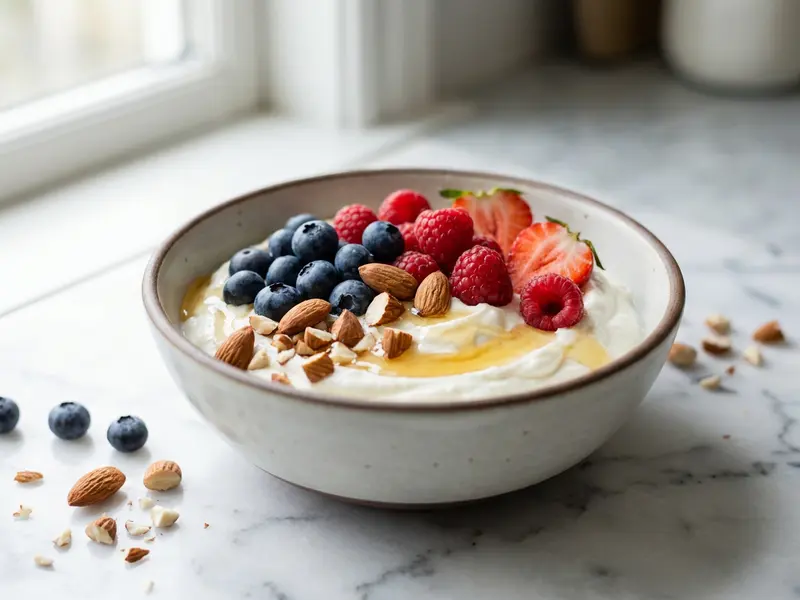 Skyr Bowl with Berries and Nuts
