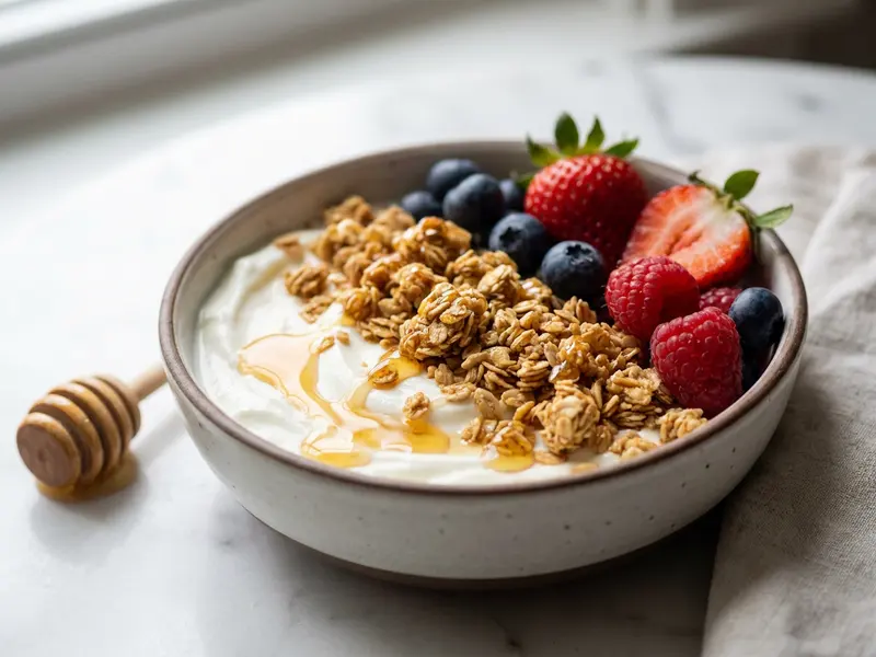 Greek Yogurt with Granola & Honey