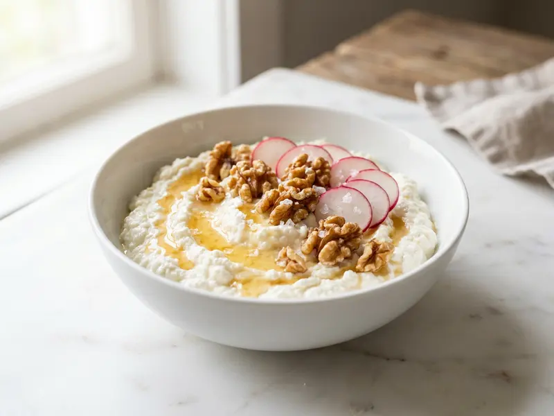 Twarog Bowl with Honey and Walnuts