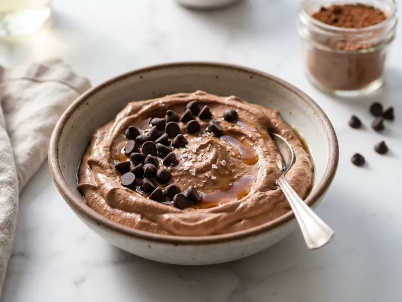 Chocolate Whipped Cottage Cheese Bowl