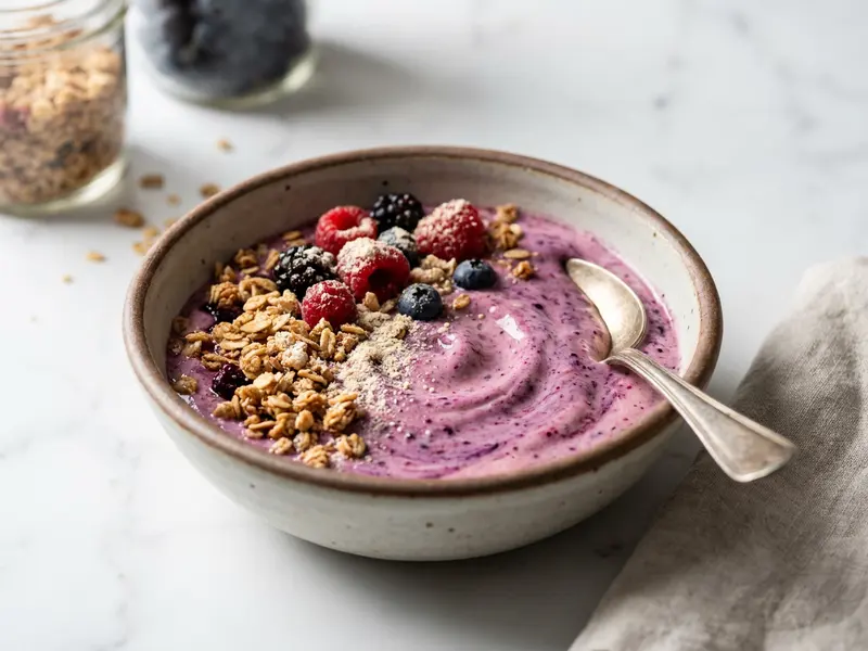 Greek Yogurt & Berry Smoothie Bowl