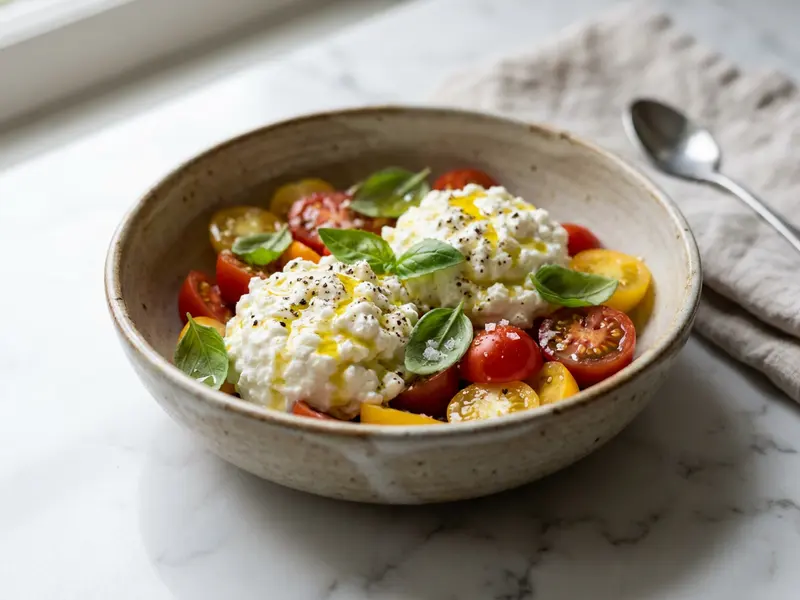 Cottage Cheese & Tomato Savory Bowl