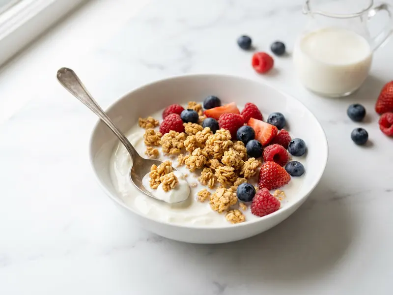 High Protein Yogurt Cereal Bowl