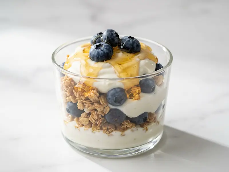 Skyr and Granola Layered Cup