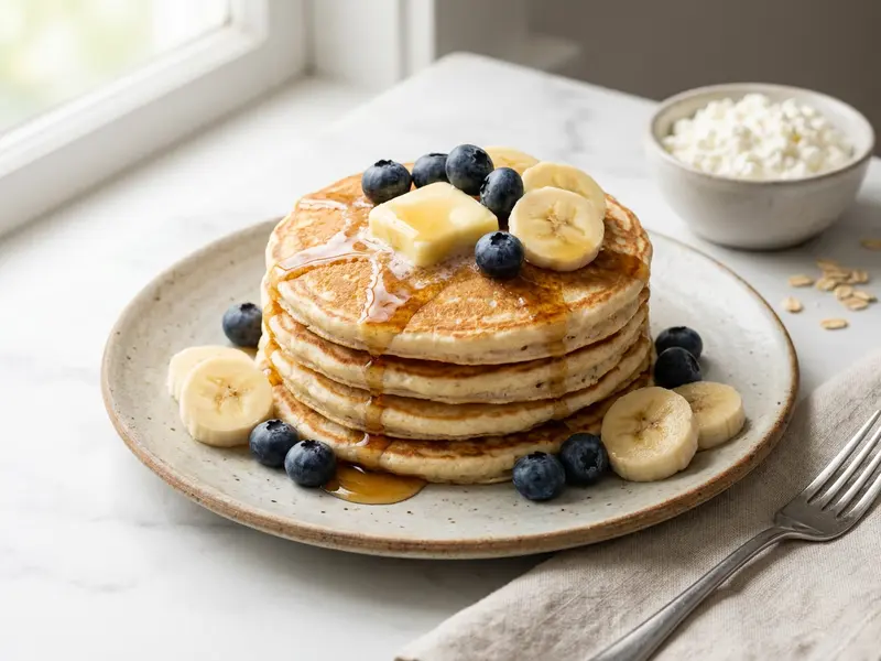 Cottage Cheese Protein Pancakes