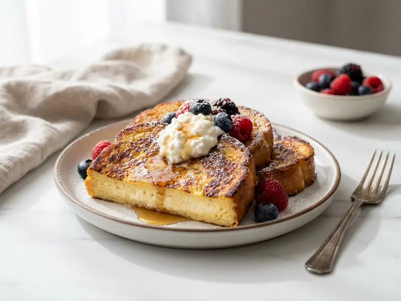 Cottage Cheese French Toast