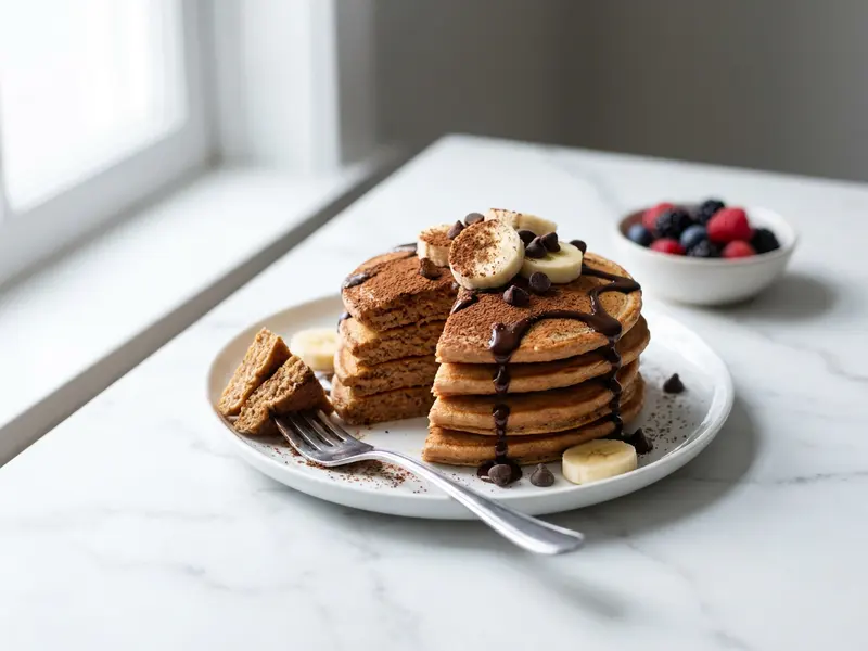 Chocolate Protein Pancakes