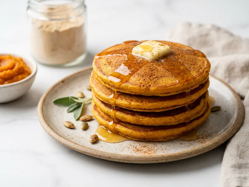 Pumpkin Protein Pancakes