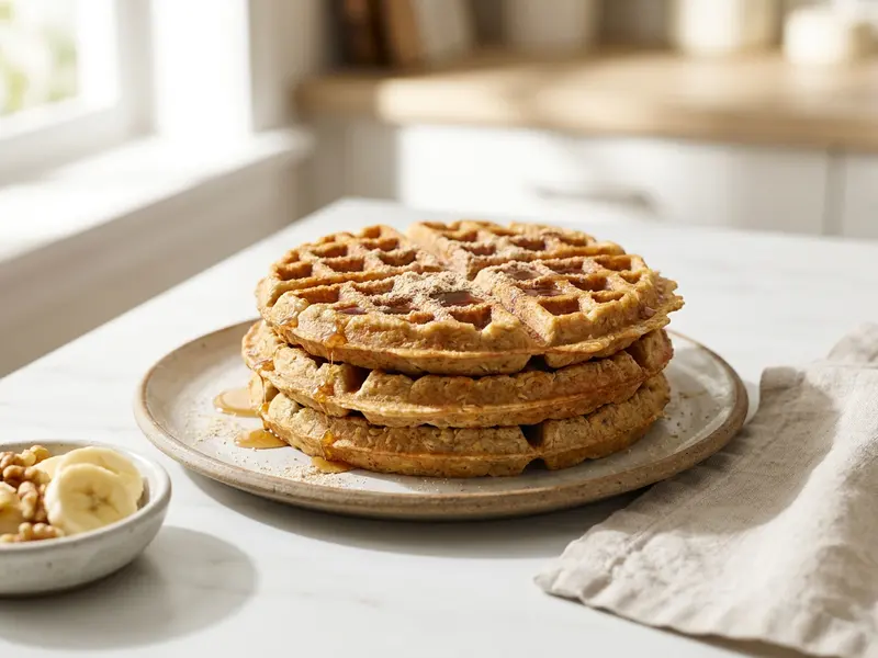 Banana Protein Waffles