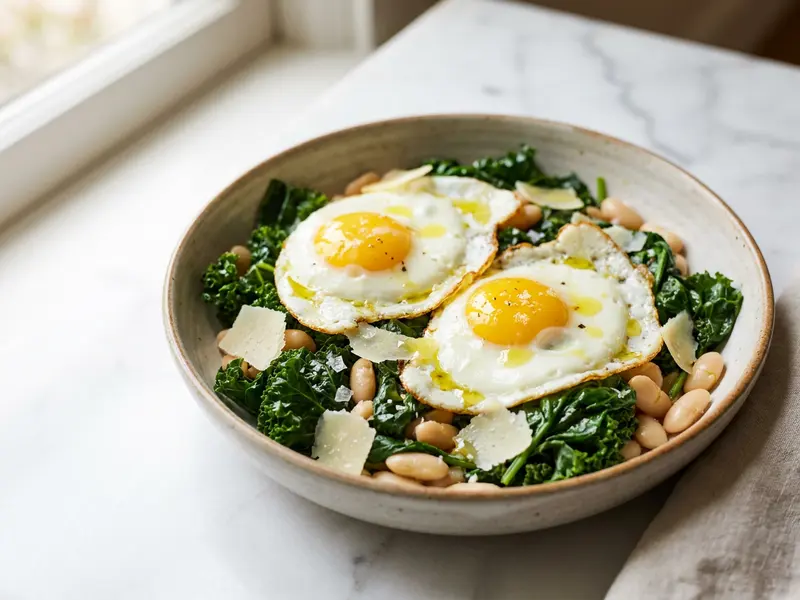 Power Greens & Egg Breakfast Bowl
