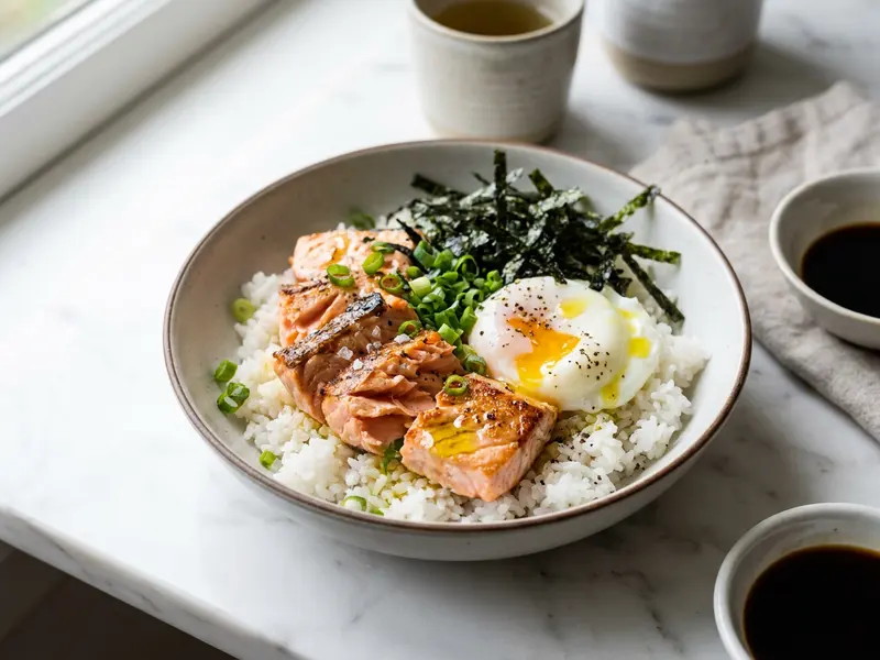 Salmon & Rice Breakfast Bowl