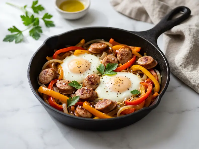 Chicken Sausage & Pepper Skillet