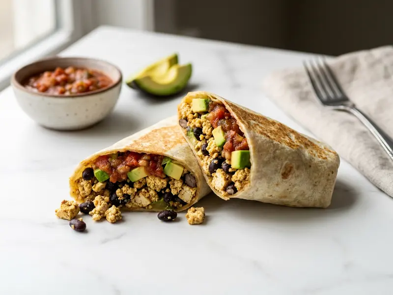 Tofu Scramble Breakfast Burrito