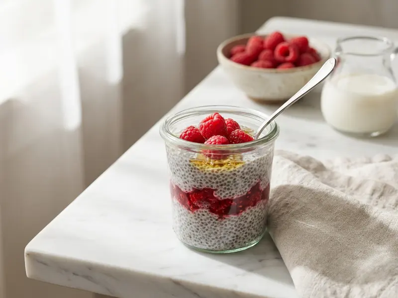 Raspberry Chia Pudding
