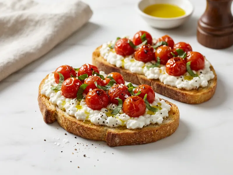 Cottage Cheese & Tomato Toast