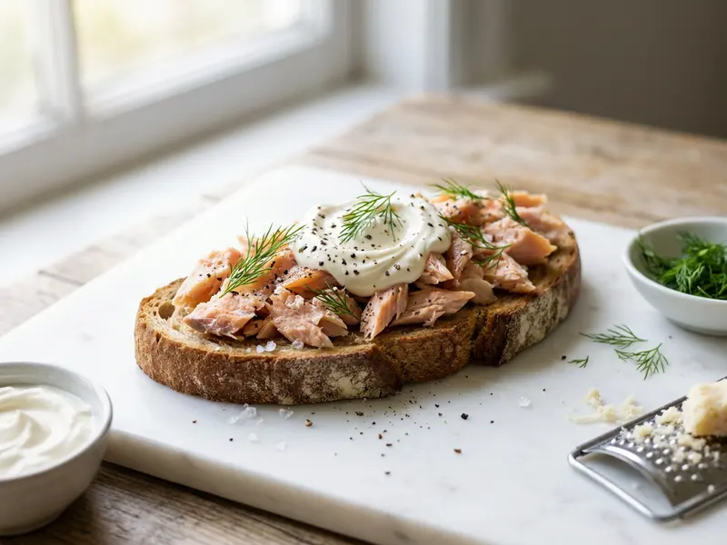 Smoked Trout & Horseradish Cream Toast