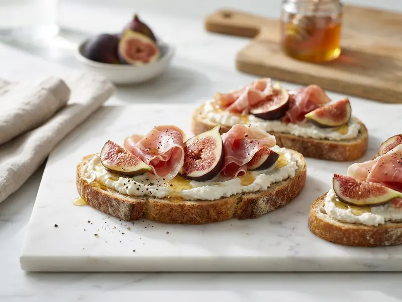 Ricotta, Fig & Prosciutto Toast