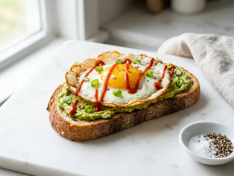 Fried Egg & Sriracha Toast