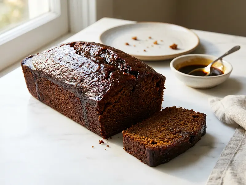 Sticky Gingerbread Loaf Cake