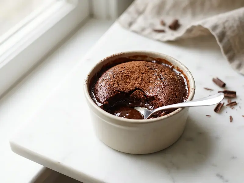 Czekoladowy pudding z własnym sosem