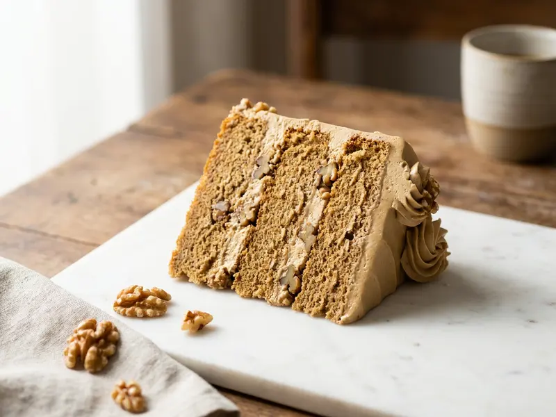 Coffee and Walnut Cake