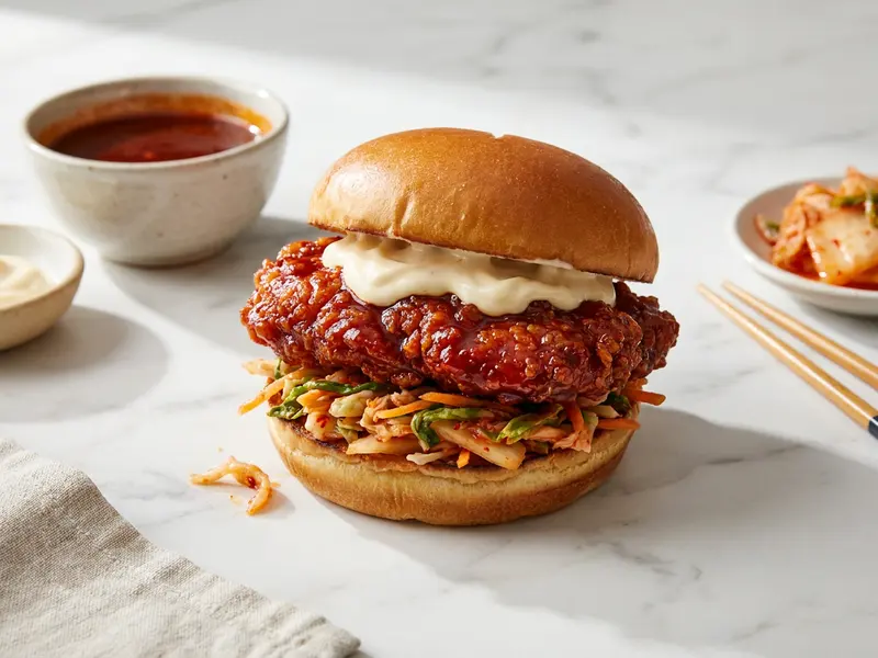 Korean Fried Chicken Sandwich